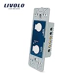 Livolo米国標準のベースタッチ画面壁ライトスイッチ2ギャング1 Way、vl-c502