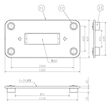 【BT-60AC-W】三菱喫煙用集塵・脱臭機/スモークダッシュ テーブル板 奥行60cm 灰皿あり