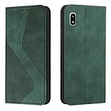 Galaxy A20 / A21 ケース 手帳型 SC-42A SC-02M 財布型 カバー docomo SCV46 SCV49 手帳型ケース LODROC スマホケース A20 A21 ケース スタンド機能 カードポケット収納 耐衝撃 サムスン ギャラクシ A20 A21 （SC-42A SC-02M SCV46 SCV49） 適応5.8インチ ケース 手帳型 - 緑