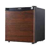 simplus 冷蔵庫 ミニ 45L 1ドア 幅44.9cm 両開き 小型 一人暮らし 霜取り ダークウッド SP-47L1-WD