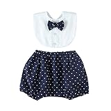 10mois 蝶ネクタイつきスタイ&ブルマ シャツ ネイビードット 3068