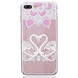 iPhone 8 Plus ケース カバー, UNEXTATI 高品質 TPU 超薄型 柔軟 保護カバー ケース 液晶保護 脱着簡単 耐衝撃 軽量 Apple iPhone7 Plus 用 ケース C