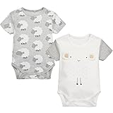 Mum'scare ベビー服 カバーオール ベビーロンパース ボディスーツ 男の子 ボーイズ 綿100% 半袖 2枚セット (85 (12 - 18か月))