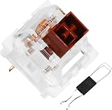 XuanGui OUTEMU (Gaote) ブラックスイッチ 3ピンキーボード 防塵スイッチ DIY 交換可能 Cherry MX相当キースイッチ メカニカルゲーミングキーボード用リニアスイッチ 60個パック