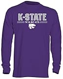 NCAA Kansas State Wildcats Men 's OVB Long Sleeve Thermalシャツ、L、パープル