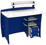 Legare Kids Furniture 43-Inch Complete Desk System with File Cart, Blue and White [並行輸入品]