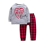 杜屋トヤ　新生児服　上下セット　長袖Ｔシャツ＋パンツ　二点セット　ルームウェア　英字　格子縞　かわいい　洋式　秋　冬　カジュアル　遊び　お出かけ　プレゼント　女の子　男の子　ユニセックス　赤ちゃん　8