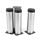 uxcell 調節可能　キャビネット脚　キッチン　キャビネット　家具　ソファ用　ランディング櫃　4個入り