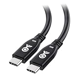 Cable Matters 80Gbps USB 4ケーブル 0.3m [8K@120Hz / 4K@480Hzビデオ 240W充電 80Gbpsデータ転送] USB4ケーブル ブラック Thunderbolt 4 MacBook対応