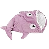 Lutents ベビー布団　可愛いサメ寝袋 おくるみ　ベビー 赤ちゃん 子供用　スリーピングバッグ 寝具 子供用　シュラフ　ブランケット 寝冷え防止　暖かい　春秋用　赤ちゃん対応　柔らかい肌触り (パ