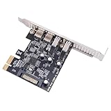 Xiwai USB PCI-E Express カード1枚 USB3.1 Gen1 5Gbps デュアル Type-A & Type-C USB-C メス - PCI-E アダプター uPD720201 ロープロファイルブラケット付き