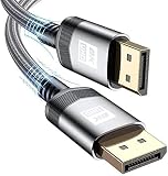 8K ゲーミング DisplayPort (ディスプレイ) ケーブル 5m dpケーブル 1.4DP AviBrex ディスプレイポート 8K@60Hz 4K@144Hz 2K@240Hz 【HBR3 32.4Gbps / HDR/DSC 1.2 / HDCP2.2/HDCP1.4】 映像・音声同期出力 DPケーブル 240hz対応 (グレー)