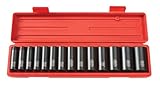 TEKTON 4880 1/2' Drive Deep Impact Socket Set, 3/8'-1-1/4', SAE, Cr-V, 14 Sockets [並行輸入品]