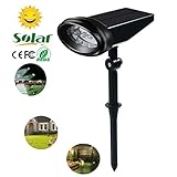 Luxon ソーラーライト（第4世代）4LED ガーデンライト 防水 電池不要 夜間自動点灯 屋外の歩道/車道/芝生/庭などの照明用