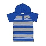 NCAA Florida Gators Toddler Boysラグビー半袖フード付きシャツ、サイズ3、ロイヤル/ヘザー