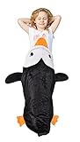 (Black) - Catalonia Penguin Tails Blanket Super Soft Plush Kids Sleeping Blanket Bag for Toddler Chi