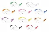 Gateway Safety 4699 StarLite Gumballs Safety Glasses, Clear Lens, All Colors Included (Pack of 10) [
