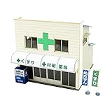 さんけい 1/150 なつかしのジオラマシリーズ 薬局 ペーパークラフト MP03-95