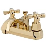 Kingston Brass KS4262HX Homestead 4-Inch Centerset Lavatory Faucet with Pop-Up Polished Brass [並行輸入品