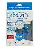 Dr Brown's Wide Necked Baby feeding Bottles 240ml 2Pack - ドクターブラウンの広い口の赤ちゃんの哺乳瓶240ミリリットル2Pack (Dr Br