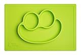 Baby Turnip Fun Meal Placemat (Lime) - Silicone Placemat for Kids, Toddlers & Baby Plate by Baby Tur
