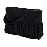 Trend Lab Black Crinkle Tote Diaper Bag, Black by Trend Lab [並行輸入品]