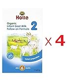 【イギリス国内販売用】ホレ オーガニック有機原料使用・ヤギ乳の乳児用粉ミルク(Holle Organic Infant Goat Milk Formula) 粉ミルク ステップ　2【6カ月から】400