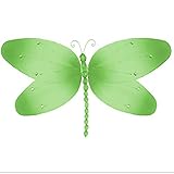 Hangingドラゴンフライグリーンクリスタルメッシュナイロントンボデコレーション装飾赤ちゃん保育園寝室女の子部屋天井壁装飾結婚式誕生日パーティーベビーシャワーバスルームKid Childrenホーム