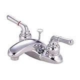 Magellan Centerset Bathroom Faucet with Double Lever Handles Finish: Polished Chrome, Drain: With Po