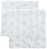 リトルジラフ Little Giraffe ガーゼブランケット 【正規代理店輸入】モスリンコレクション Dream Dot ガーゼケット2枚セットBOX入り(ブルー) lg0119-01