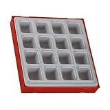 Tengツールtt00空プラスチックTCストレージトレイforスパナ& Screwdrivers Double Width 16 Compartments TTD02