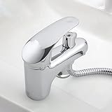真ちゅうのボディ材料トイレ洗面器の蛇口シャワーヘッド付き蛇口のアクセサリーを完全にインストールする