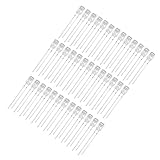 100個セット　超高輝度LED　発光ダイオード　5mm 2ピン　フラットトップ　ホワイト　6500K