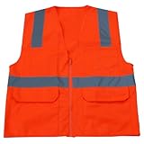Graintex SV1441 Surveyor's Safety Vest, Orange Color, Medium by Graintex