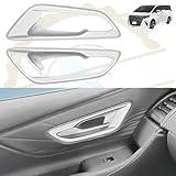 DodoxDIY 適用 新型アルファード40系 ヴェルファイア 40系 カスタム アクセサリーパーツ インナードアハンドルパネルカバーガーニッシュ 専用車種 内装グッズ シルバー