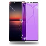 Xperia Pro-I / Xperia 1 III SO-51B/SOG03 ガラスフィルム ブルーライトカット 2022新発売 Xperia Pro I フィルム 日本製旭硝子材 Xperia 1 III ガラスフィルム SO-51B SOG03 全面保護 エクスペリア Pro I 強化ガラスフィルム Xperia Pro I フィルム エクスペリア 1 第三代 液晶保護フィルム エクスペリア Pro I 保護フィルム 目に優しい 高透過率 高タッチ感 クリア 耐衝撃 業界最高硬度9H 飛散防止 99%透過率 超薄0.26mm 指紋防止 撥油性 疎水性 指紋防止 気泡レス 防指紋 自動吸着 対応機種（Xperia Pro-I / Xperia 1 III）ブラック