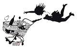 ゼネラルステッカー ブランダライズド BANKSY Shop Till YouDrop ステッカー 透明素材 XLサイズ BNK-008