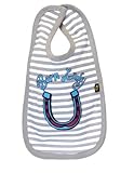 Rockabye-Baby Born Lucky Bib (Grey/White, One Size) by Rockabye-Baby