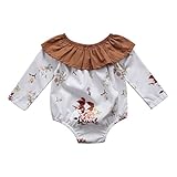 (ラランドリー) ベビー服 長袖 ロンパース 女の子 ベビー チャックルベビー 小花柄(70/0-6ヶ月,ホワイト)