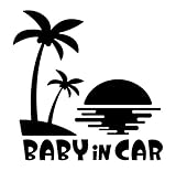 Sticker Shop Haru BABY IN CAR ステッカー ハワイ サンセット ブラック