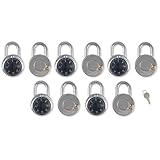 Madol 10組み合わせロックwith Single優先キーIdeal for、ロッカー – 10 candados de Combinacion