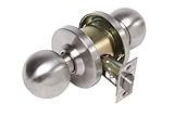 凡例809086グレード2 Heavy Duty住宅用、ボールスタイルドアノブHall andクローゼットPassage Lockset、us26dステンレススチール仕上げ