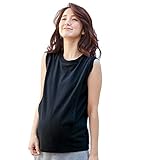 Angeliebe エンジェリーベ マタニティ 授乳口付き ノースリーブ トップス 妊婦服 産前 産後 M ～ L ネイビー 21755 21755202