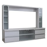 【予約販売商品8月中旬入荷予定】テレビ台 ハイタイプ 壁面家具 リビング壁面収納 50インチ対応 TV台 テレビラック ゲート型AVボード ホワイト TCP356-WH J-Supply