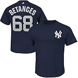 ニューヨークヤンキースデリン・ベタンセスPlayer Name & Number Tシャツ – ネイビー – ユースXLサイズ18