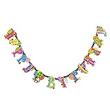 Tinksky誕生日バナーCartoon Ballon Happy誕生日紙バナー誕生日ガーランド装飾ベビーシャワー装飾誕生日パーティーベビー子供男の子女の子子供