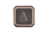 建築メールボックス3650orb-aアルミオイルはブロンズモノグラム – Letter " A "
