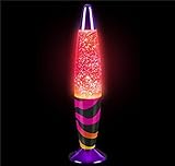 Dollaritemdirect 13 " Rainbow Zebra Print Glitterランプ、6のケース