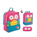 Stephen Joseph Sidekick Owl Backpack, Lunch Box, Pencil Case and Zipper Pull [並行輸入品]