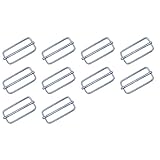 リュックカン 10個 (38ｍｍ,シルバー) 手芸 ベルト通し 手芸用カン DIY リュック レザークラフト 紐留め 金具 四角カン ベルト金具